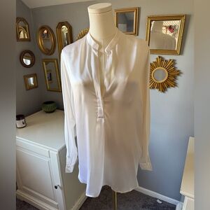 Vince silk satin band in cloud white. No tag special!